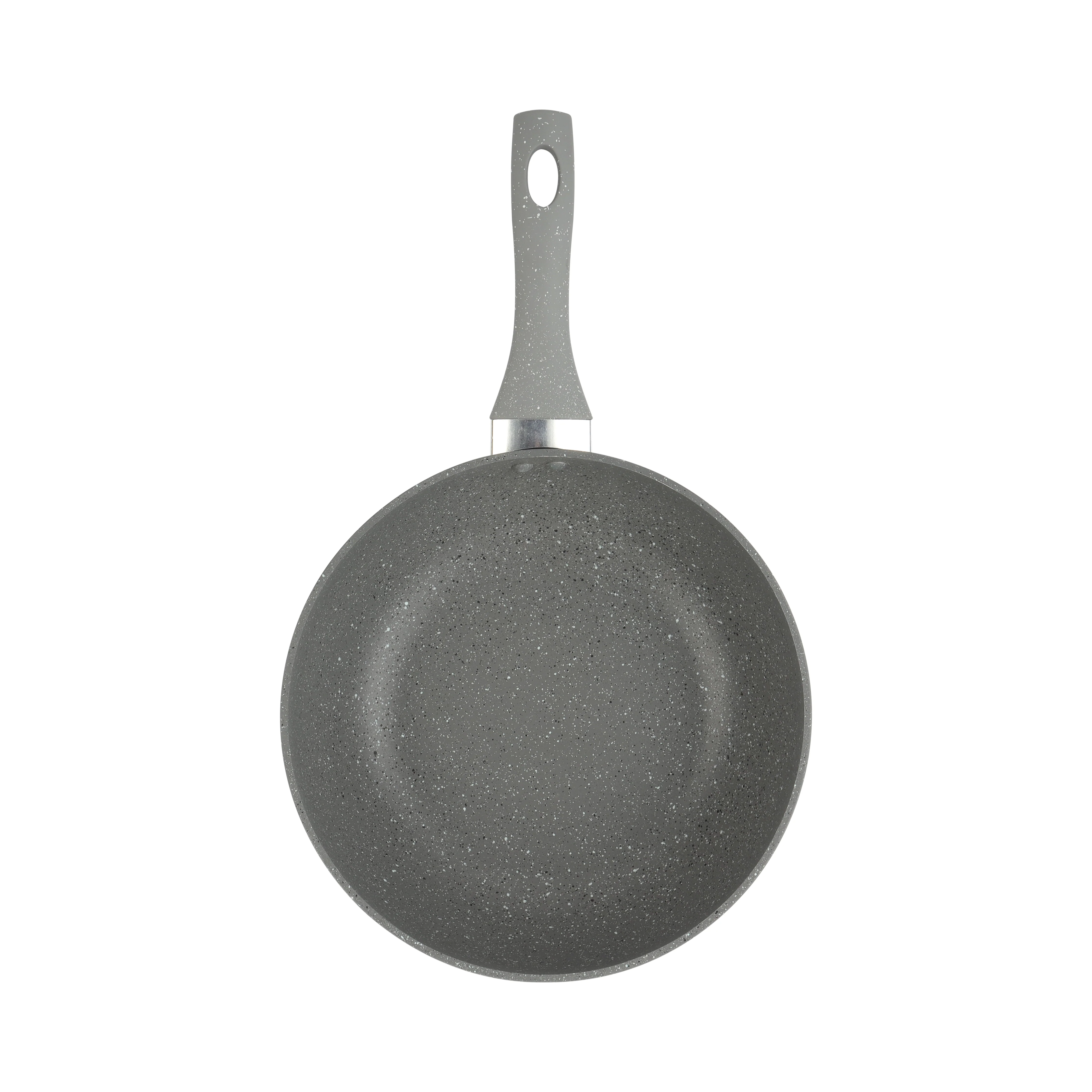Royalford RF9840 26CM Smart Wok Pan | Durable Marble Coating | Forged Aluminium Body| 3.8MM Induction Bottom & Heat-Resistant Soft-Touch Handle| Multi-Cooktop Compatible - Image 4