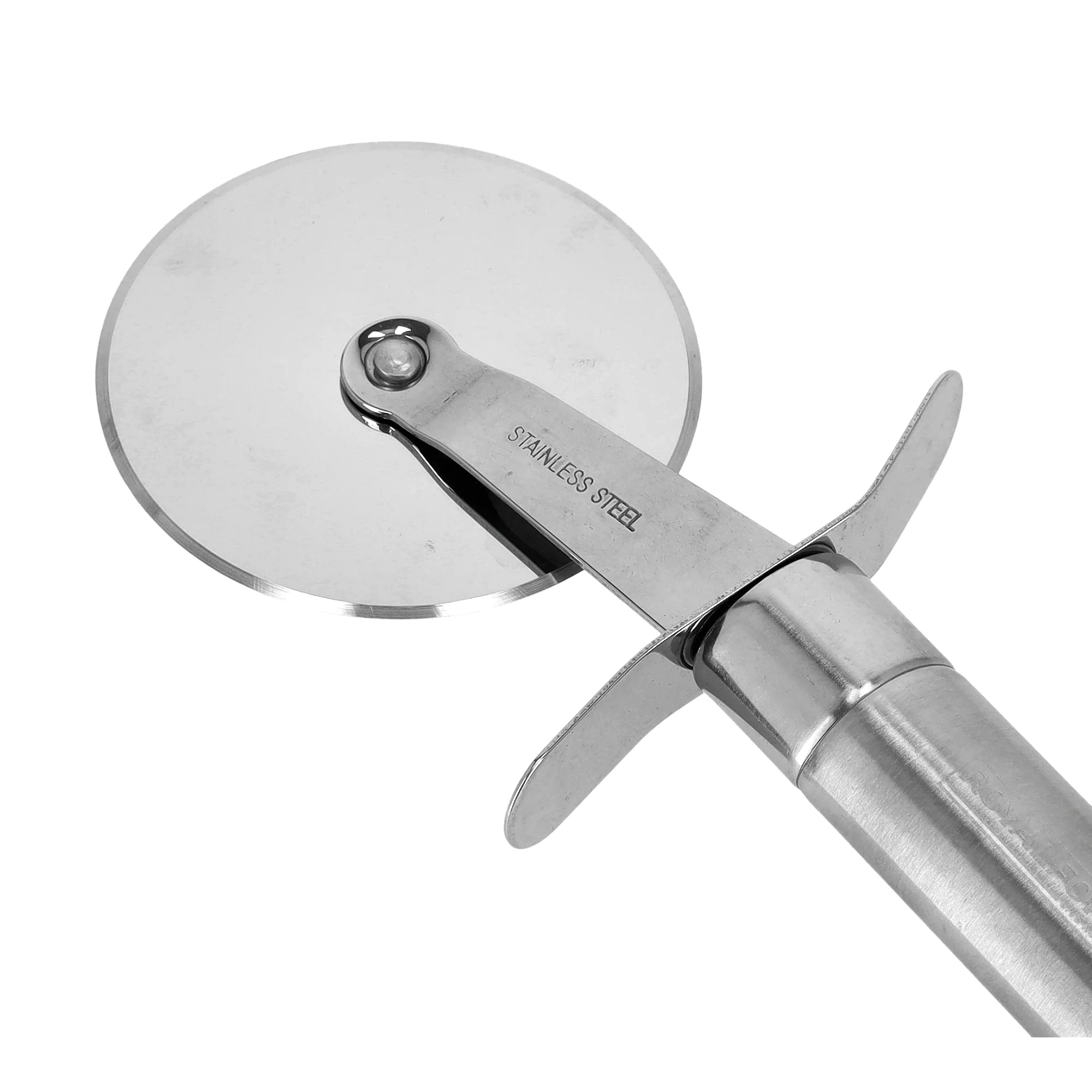 Royalford RF9853 Stainless Steel Pizza Cutter | Ultra-Sharp Pizza Wheel with Ergonomic Handle | Rust-Resistant & Dishwasher Safe Kitchen Tool for Easy Slicing Every Time - Image 4