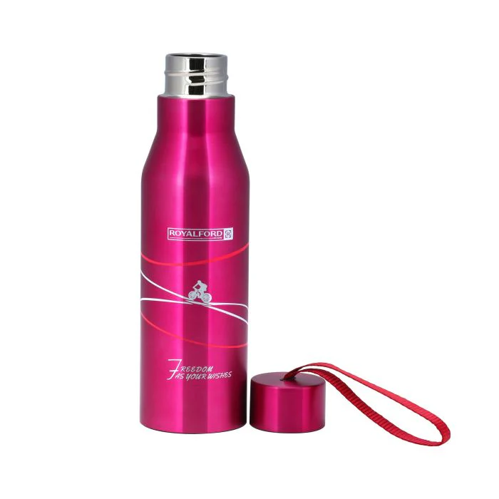 Royalford RF9867 Vacuum Bottle 950ml | Stainless Steel Double Wall Insulated Water Bottle| Keeps Drinks Hot & Cold for Hours | Leak Resistant | Portable Travel Design - Image 2