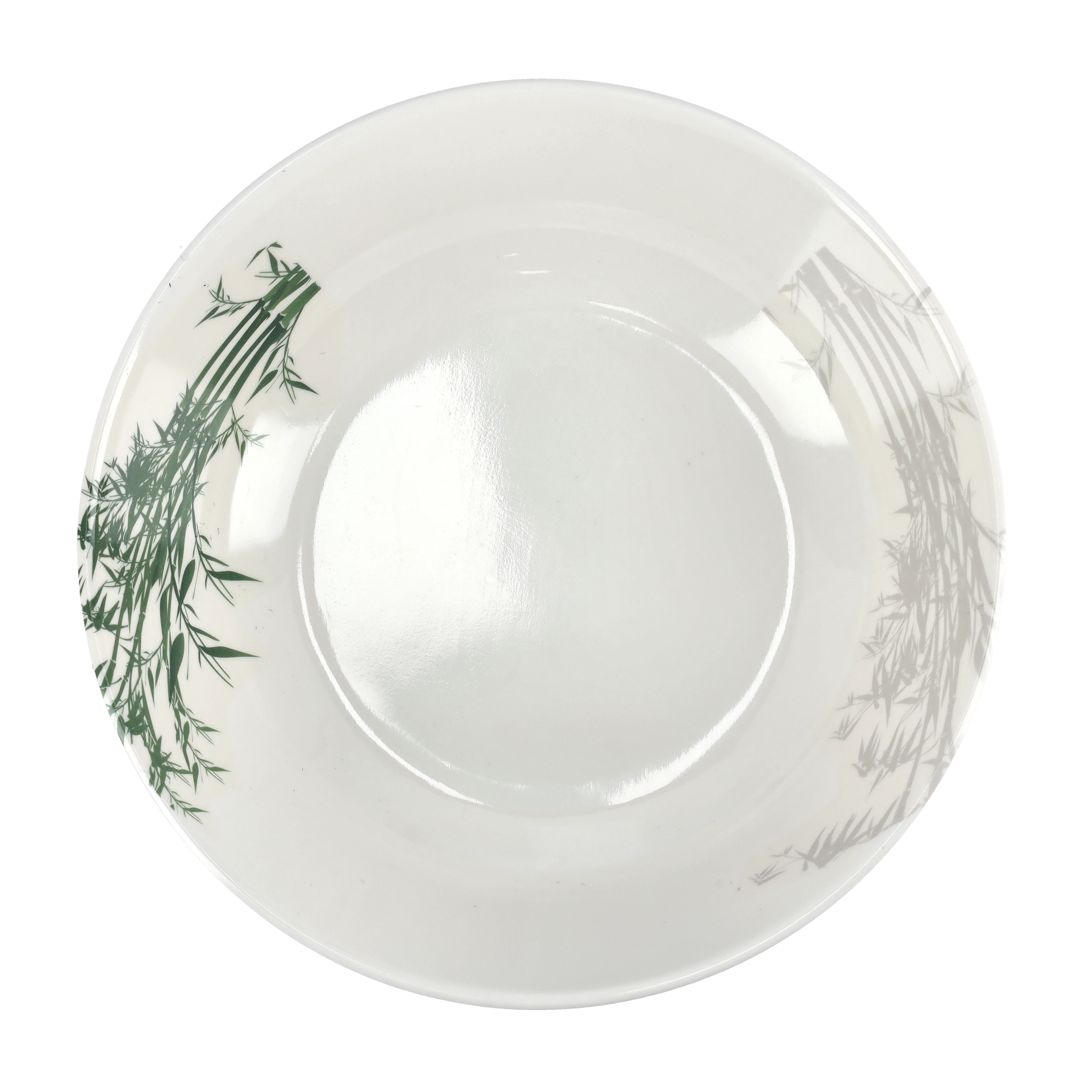 Royalford RF9889 Melamineware Serving Bowl | 8.5 Inch Elegant White Bowl with Minimal Green Print | Durable Lightweight Break Resistant Tableware for Daily Dining Serving - Image 3