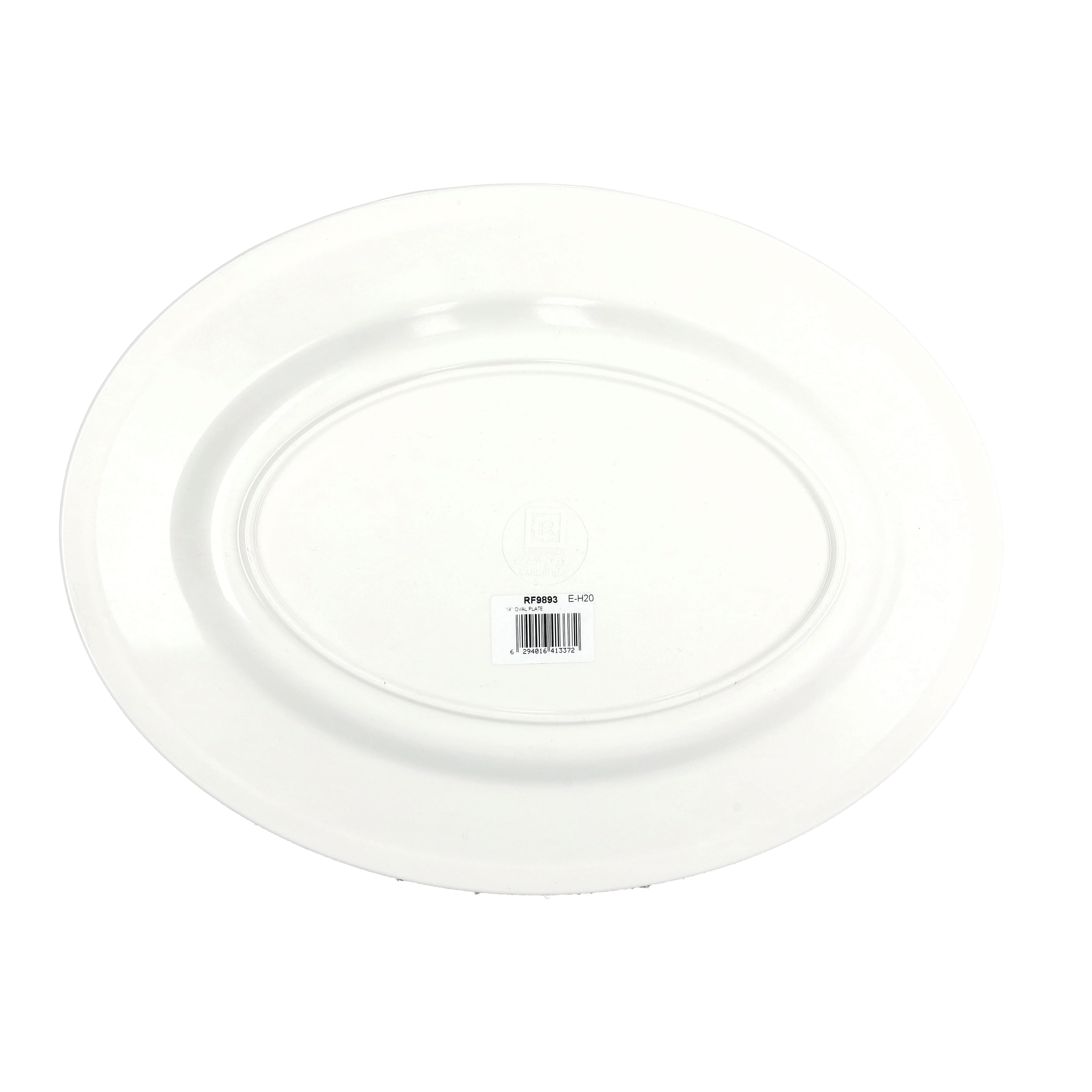 Royalford RF9893 Melamine Oval & Dinner Plates | Elegant Bamboo Design | Durable | Stylish | Break Resistant | Lightweight | Heat Safe and Dishwasher Safe Tableware - Image 4