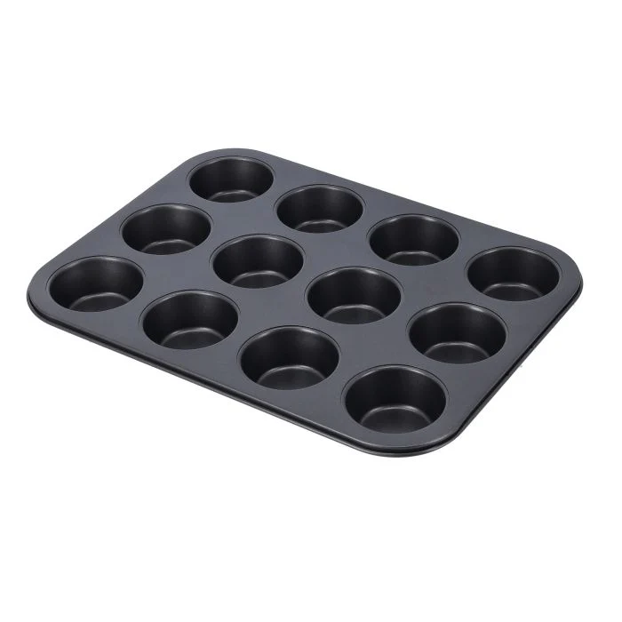 Royalford RF9899 Carbon Steel Baking Set | 3-Piece Non-Stick Cookie Sheet | 12-Cup Muffin Pan & 12-Cup Bun Tin | Oven Safe up to 220°C | Premium Non-Stick Coating - Image 5
