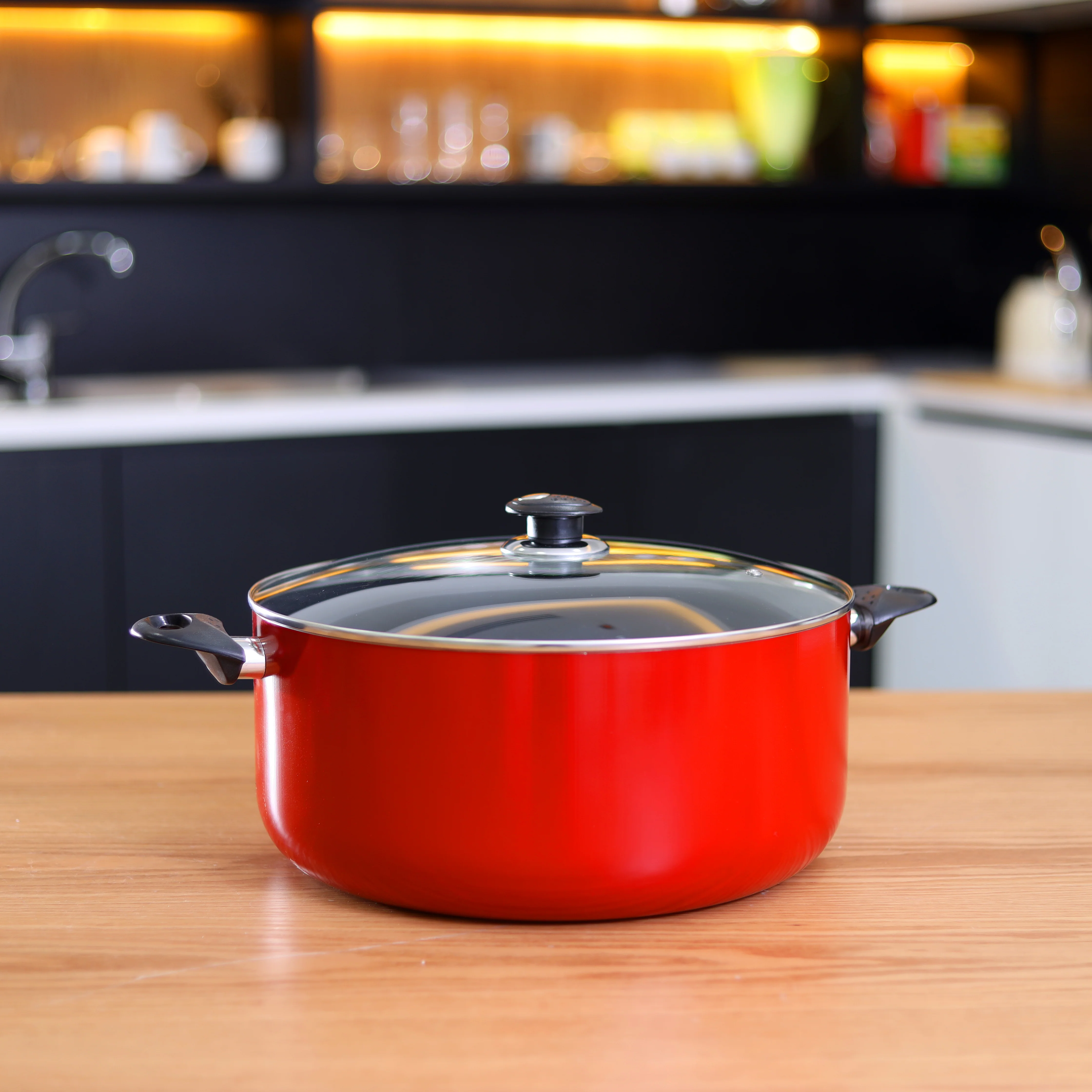 Royalford RF9908 34 cm Aluminium Casserole |3 Layer Non-Stick Induction Cookware |Press Aluminium Body |Heat Resistant Exterior| Heavy Duty Handle |Suitable for Daily Use - Image 2