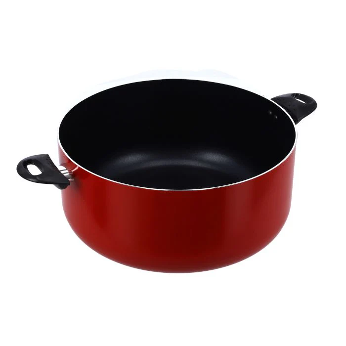 Royalford RF9909 36cm Aluminium Casserole with Lid | 3 Layer | Durable Non Stick Induction Compatible Cookware | Heat Resistant Exterior and Heavy Duty Handles - Image 3