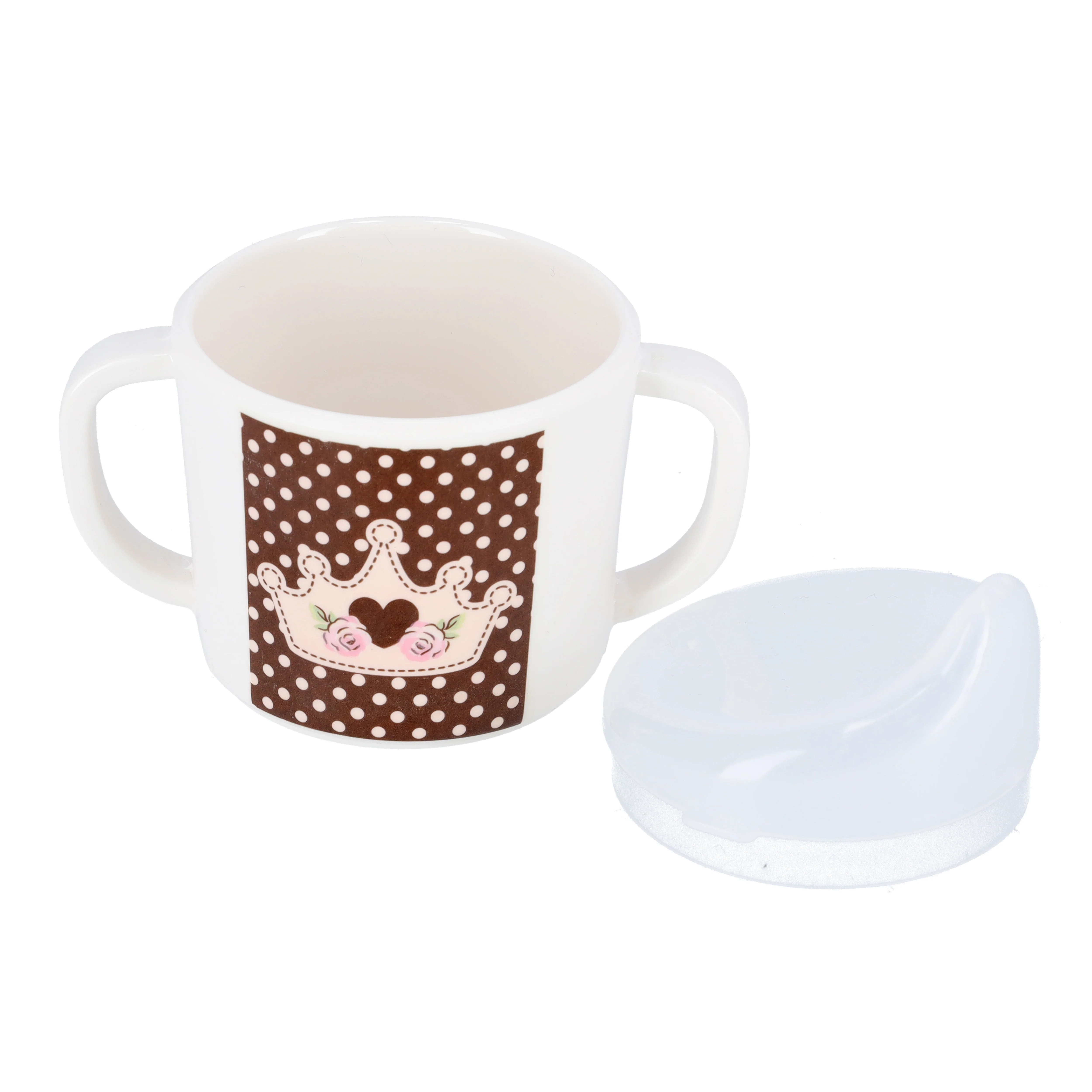 Royalford RF9917 200ml Handle Cup with PP Lid | 100% Melamine Kids Cup| Lightweight & Break Resistant| Freezer Safe|  Dishwasher Safe| Durable & Safe for Everyday Use - Image 3