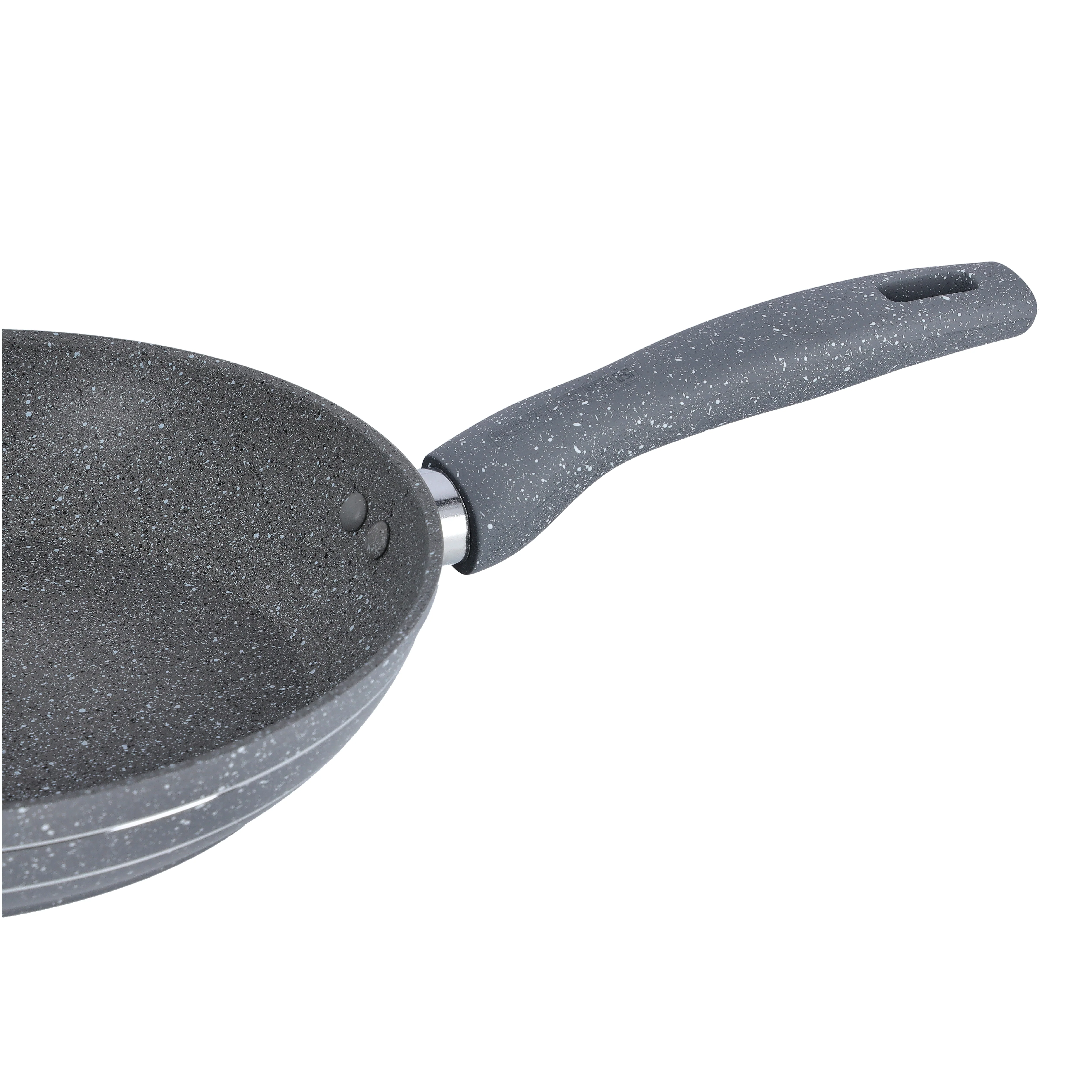 Royalford RF9952 Smart Granite Series Frypan with Lid | 5-Layer Forged Aluminium Non-Stick Pan| Induction Compatible Base| Durable Granite Coating & Ergonomic Handle - Image 5