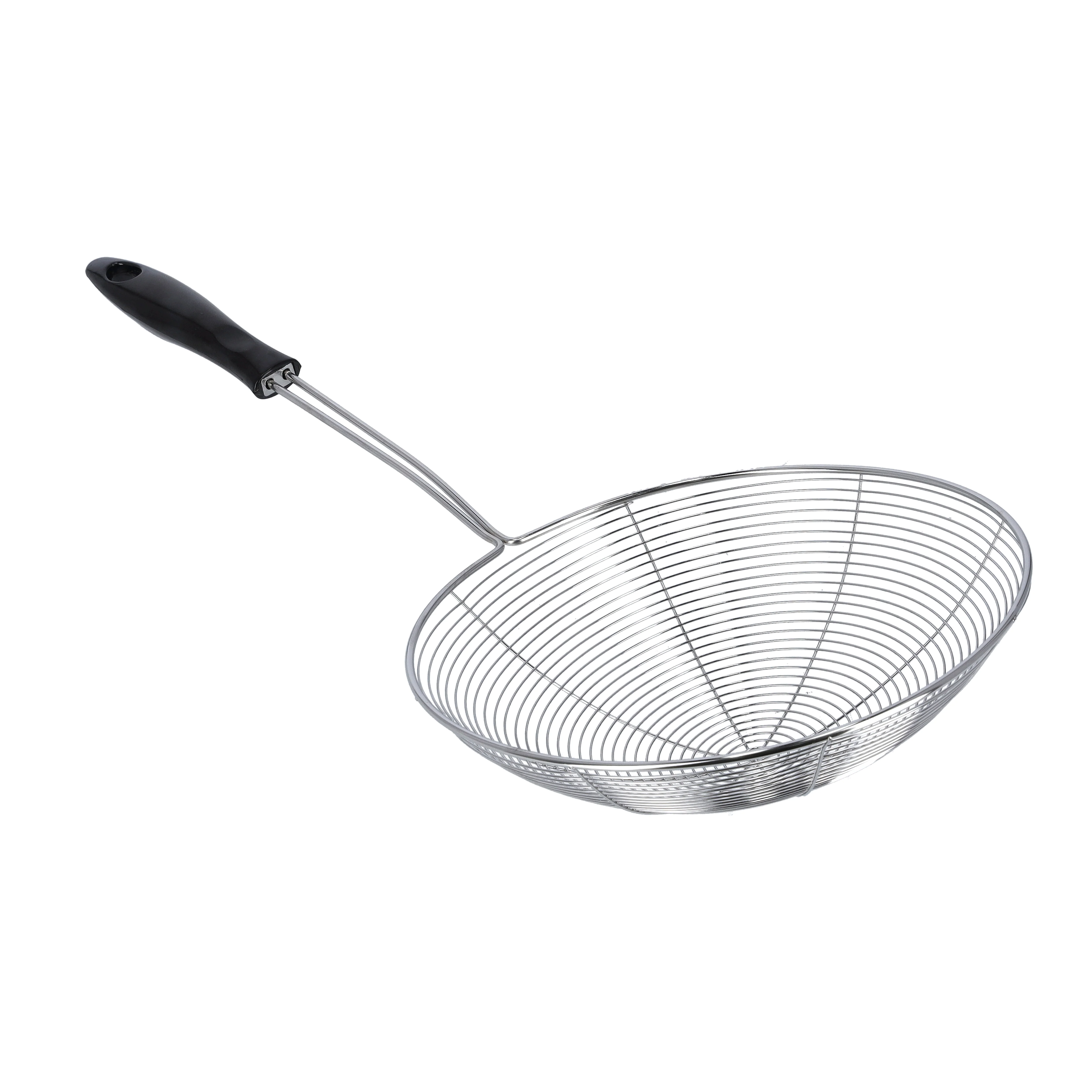Royalford RF9969 Stainless Steel Skimmer | 19.5cm Wire Mesh Food Strainer | Durable Food Grade Kitchen Skimmer Spoon | Strong Handle for Safe Frying & Fast Oil Draining - Image 2