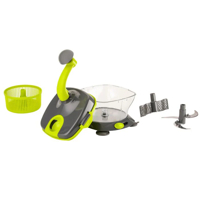 Royalford RFU9042 Master Chopper |  Multi-Purpose Manual Food Processor | Chopper, Beater & Spinner | Egg White Separator | Safety Lock | Easy Vegetable Chopping - Image 5