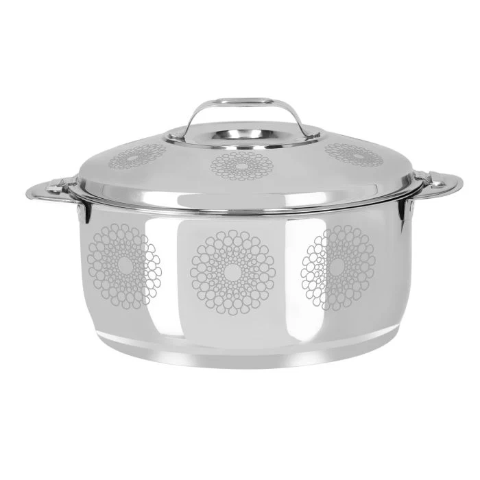 Royalford Salwa Double Wall Stainless Steel Hot Pot 4000ML - Portable Extra Deep Hot Pot | Serving Dishes with Lids | Twist Lock | Hot Food Storage & Warmers Pots| Storage Saver for Everyday Use - Image 5