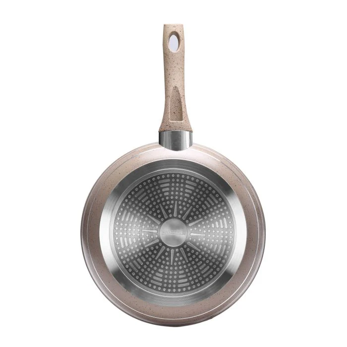 Royalford Smart Granite Series Frypan | 5 Layer Granite Non Stick Coating | Forged Aluminium Body | Induction Compatible | Suitable For Electric, Halogen Cooking Use - Image 5