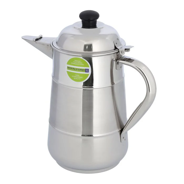 Royalford Stainless Steel Milk Jug  RF10157 2.0L | Two-Tone Body with Bakelite Knob  | Durable Serving Jug for Tea, Milk & Beverages for Home, Café & Catering Use - Image 3