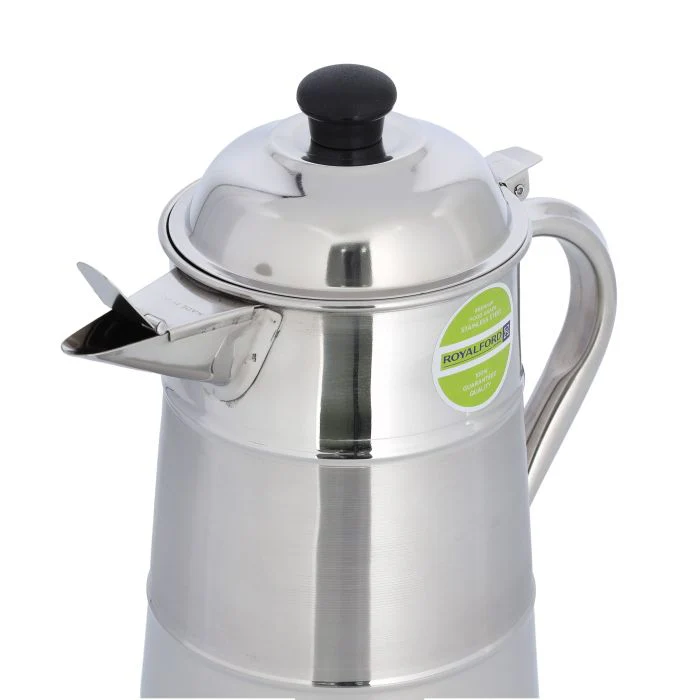 Royalford Stainless Steel Milk Jug  RF10157 2.0L | Two-Tone Body with Bakelite Knob  | Durable Serving Jug for Tea, Milk & Beverages for Home, Café & Catering Use - Image 4