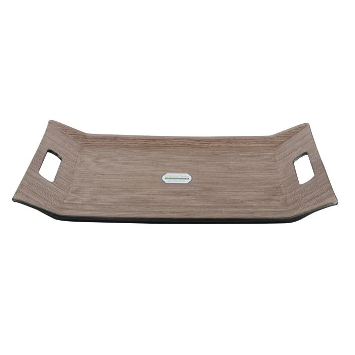 Royalford Wooden Serving Tray - Serving Platters/Breakfast Tray | Lightweight, Eco-Friendly, Durable | Perfect for Bed Breakfast Tea Serving Tray | Multi-Functional Serving Tray with Handles (46x31cm) - Image 3