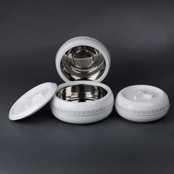 Royalford Zoria Insulated Casserole Set of 3- RF11033| PP Body with Stainless Steel Inner Casting Hotpot| Comes in Small, Medium and Large Sizes| BPA-Free| Easy to Carry - Image 8