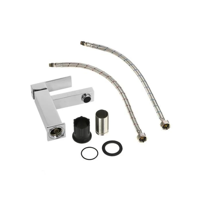 Single Lever Wash Basin Mixer, Designer Bath Taps Made of Strong and Durable Solid Brass and High-Quality Ceramic Cartridge, 25 MM - Image 4