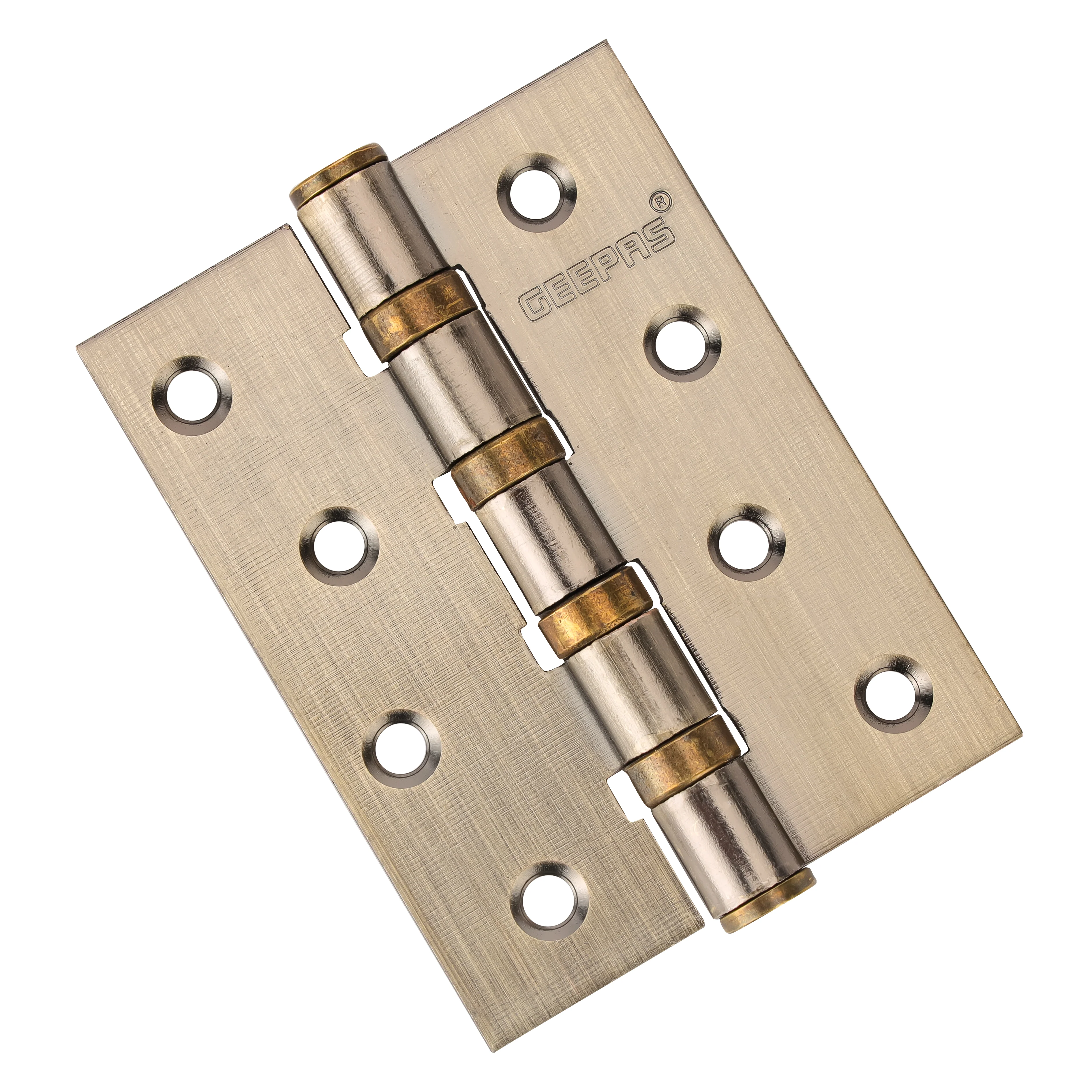 Steel Hinge, 4 Ball Bearing Door Hinge, GHW65062 | Chrome Plated Internal Door Hinges with Screws for Window, Cabinets, Wooden Boxes - Image 2