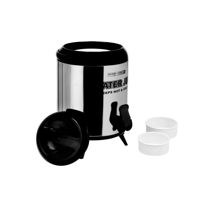 Supreme Thermos Flask, Double Wall Stainless Steel, RF10212 | 2.80L, PU Foam Insulation, Keeps Drink Hot or Cold | 410 SS Body & 201 SS Inner | Carry Handle, Collapsible Feet | Excellent for The Home or Office - Image 2